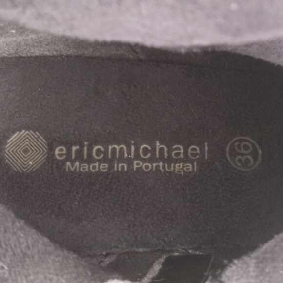 ERIC MICHAEL Montana Black Leather Knee High Boot Womens Size 7 - Picture 14 of 15